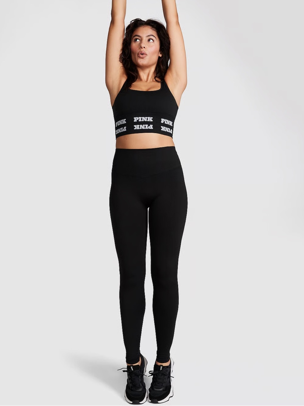 PINK Victoria's Secret Black High-Waist Leggings